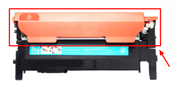 Protection du toner à retirer